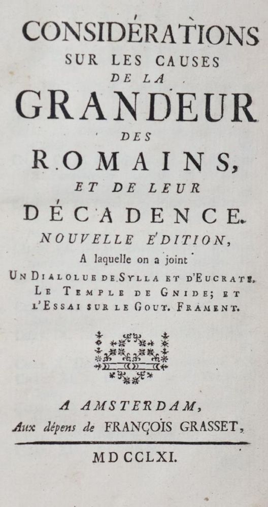 Große Abbildung Nr.1: 145-1930 (Montesquieu,C.L.S.de).: (Italien, Rom)
