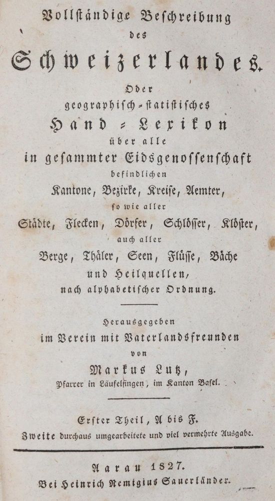 Große Abbildung Nr.1: 145-1974 Lutz,M.: (Schweiz)
