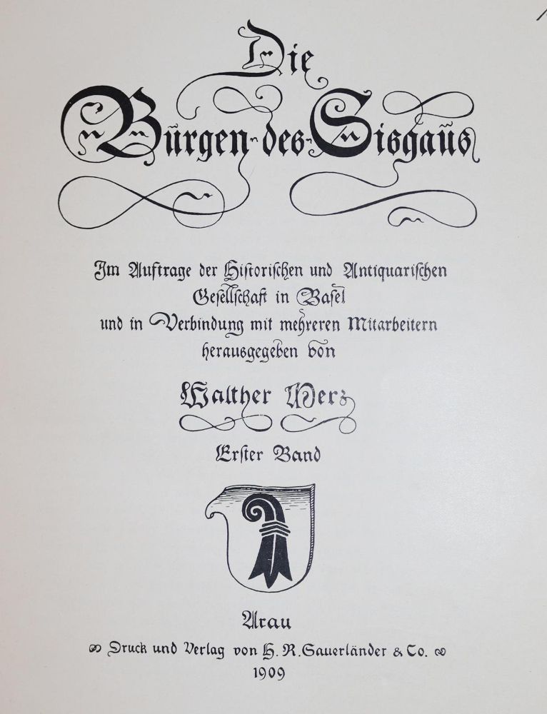 Große Abbildung Nr.3: 145-1982 Merz, W.: (Schweiz, Sisgau)