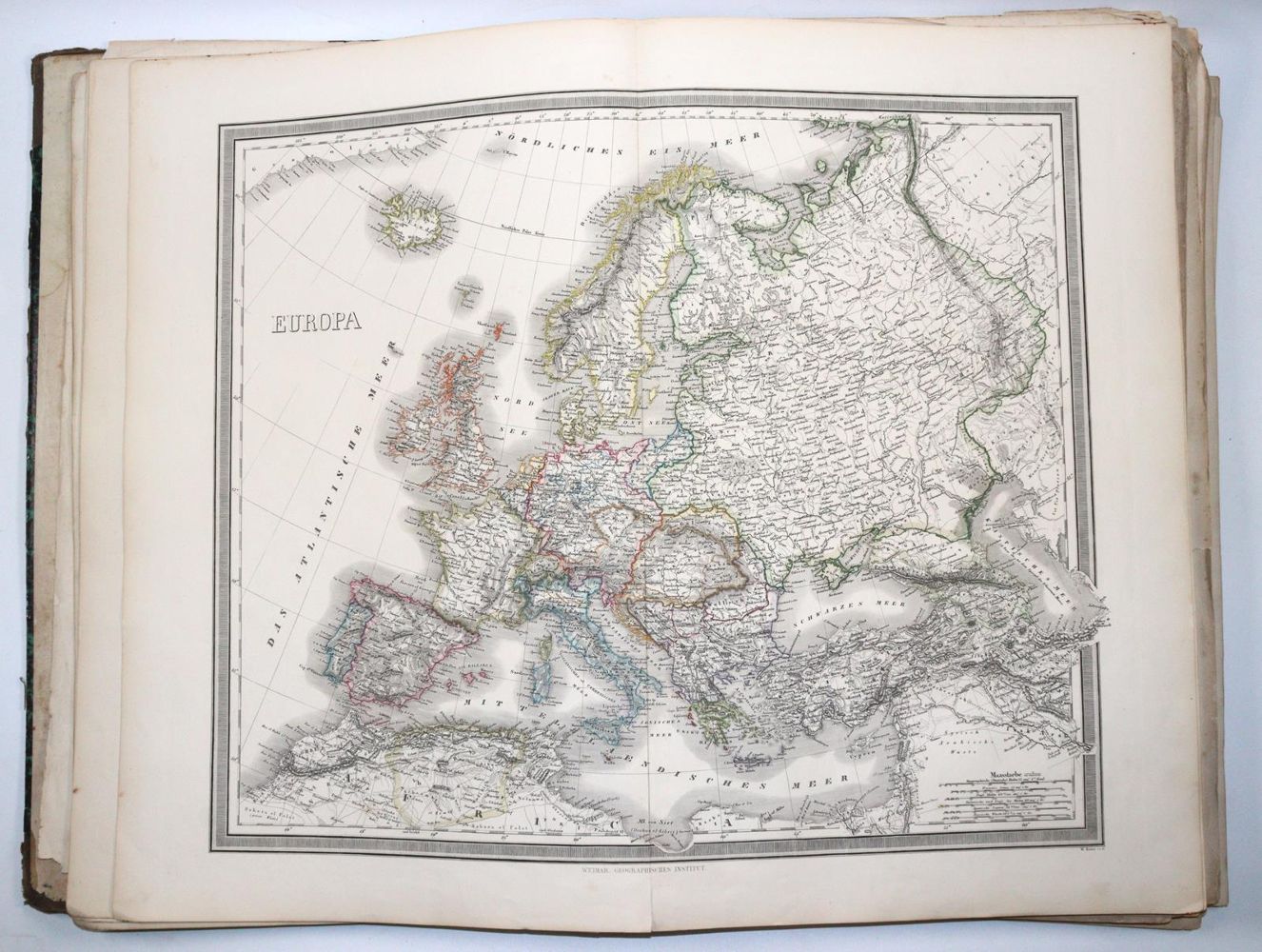 Große Abbildung Nr.4: 145-1998 Kiepert,H., C.Gräf u. C.Bruhns.: (Verschiedene Länder - Geschichte, Atlanten)