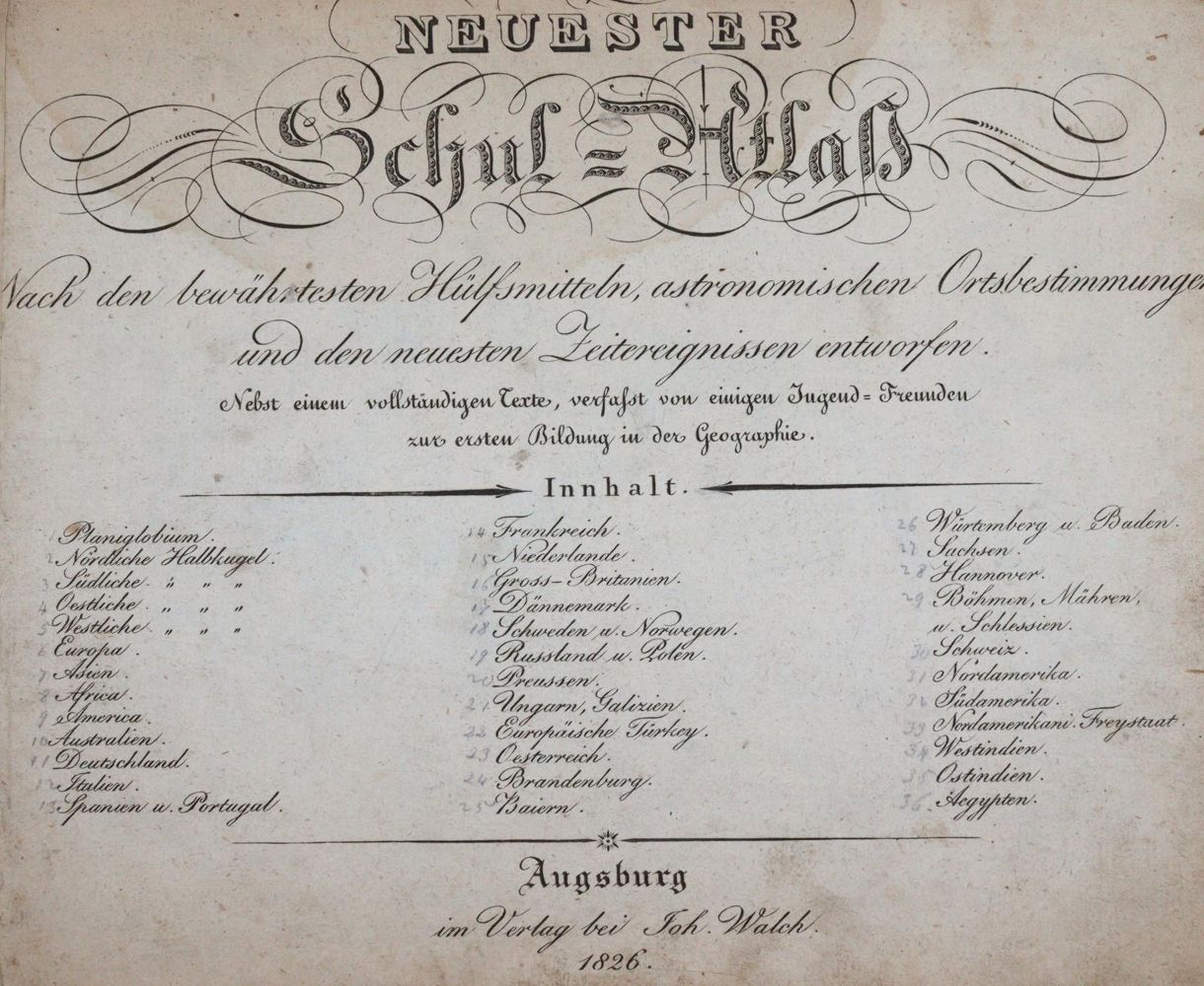 Große Abbildung Nr.8: 145-2007 Walch,J.: (Verschiedene Länder - Geschichte, Atlanten)