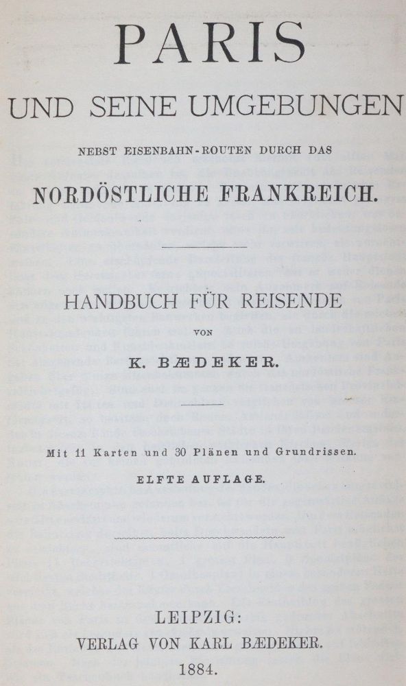 Große Abbildung Nr.1: 145-2017 Sammlung: (Verschiedene Länder - Geschichte, Baedeker)