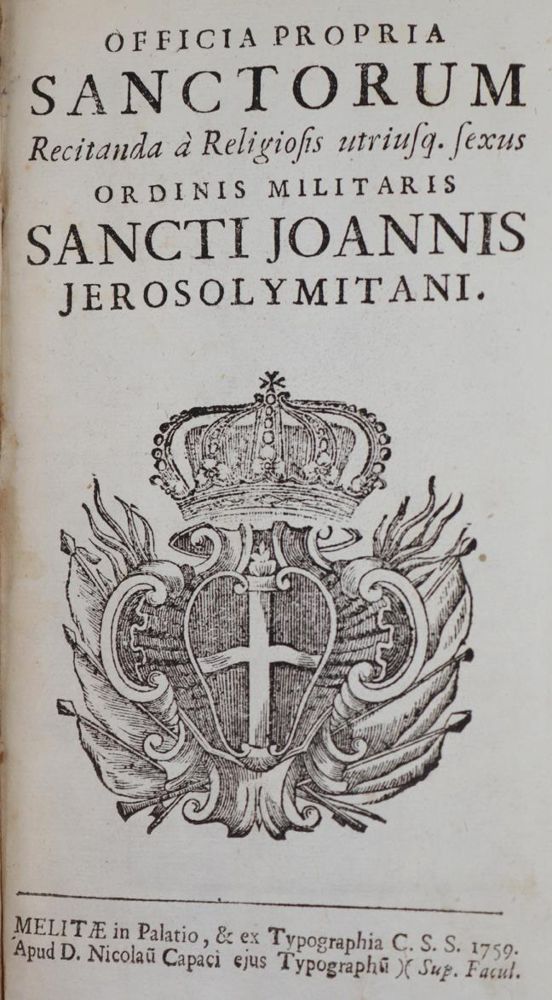 Officia Propria Sanctorum, – recitanda a religiosis utriusq