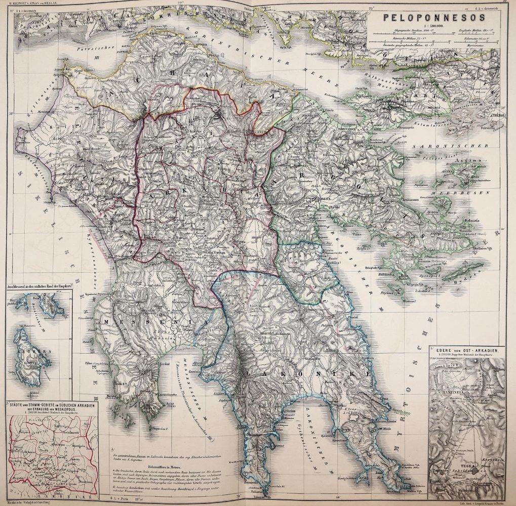 Große Abbildung Nr.3: 145-2044 Kiepert,H.: (Verschiedene Länder - Geschichte, Griechenland)