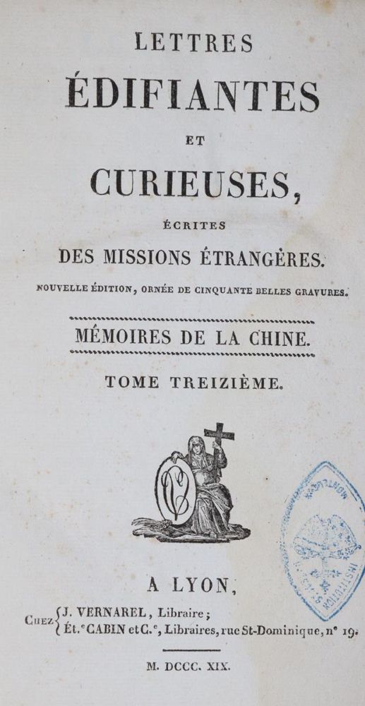 Große Abbildung Nr.1: 145-2067 Lettres edifiantes: (Verschiedene Länder - Geschichte)