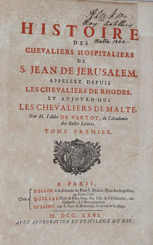 Große Abbildung Nr.4: 145-2076 Vertot,R.A.de.: (Verschiedene Länder - Geschichte, Malteserorden)