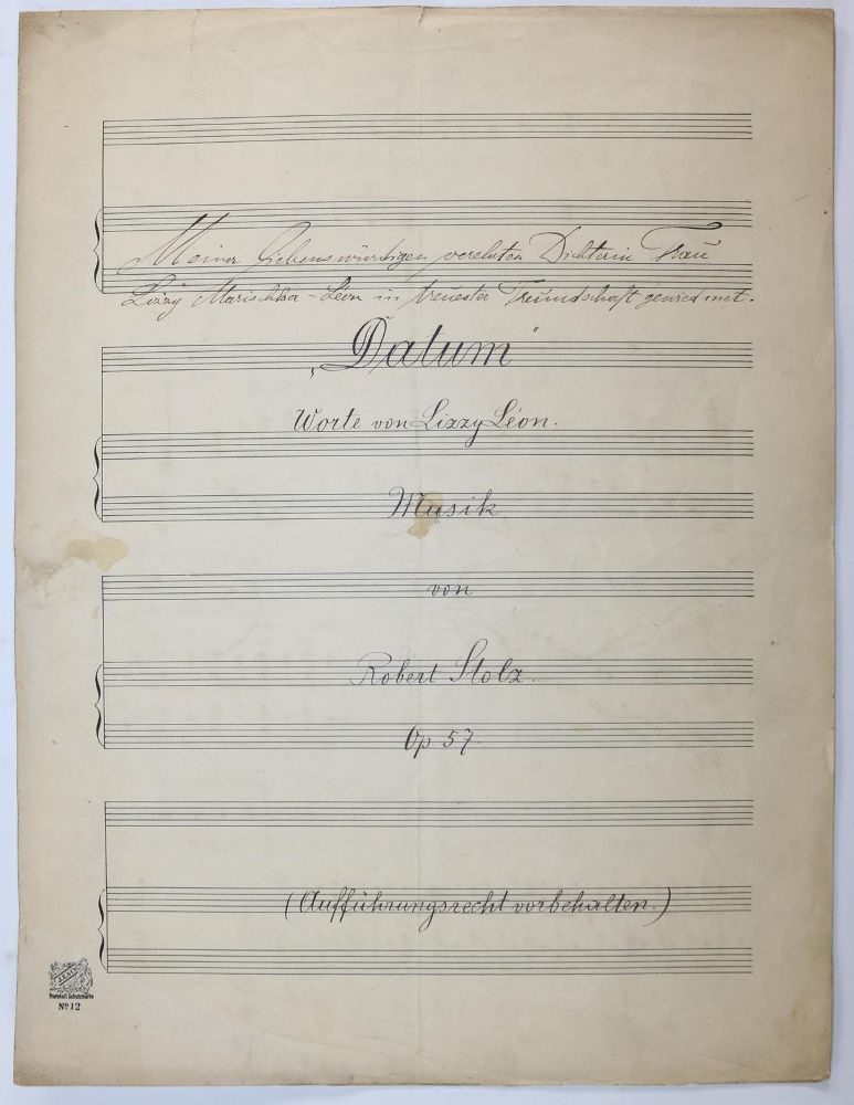Große Abbildung Nr.8: 145-2123 Dostal, Hermann: (Autographen)