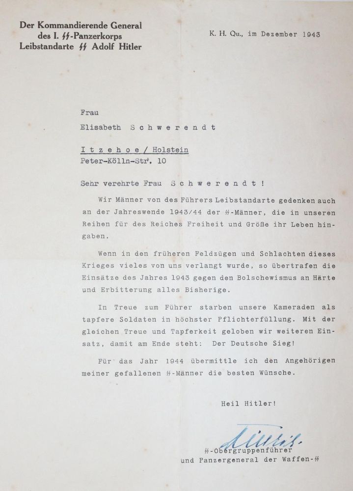 Große Abbildung Nr.10: 145-2135 Himmler, Heinrich,: (Autographen)
