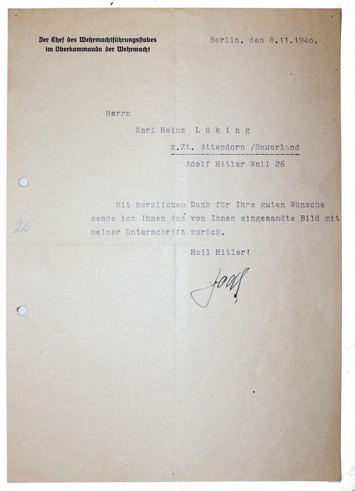 Große Abbildung Nr.7: 145-2135 Himmler, Heinrich,: (Autographen)