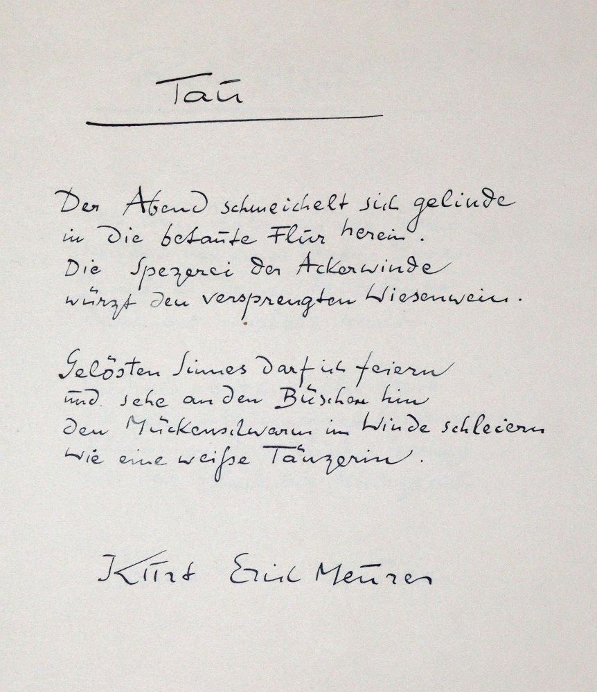 Мойрер, Курт Эрих – немецкий поэт и переводчик (1891 Мейнинген - Берлин 1962)