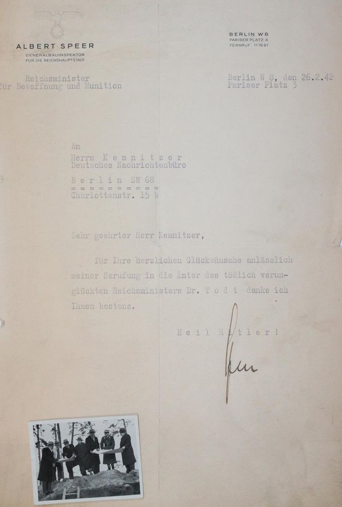 Speer, Albert – Architecte, homme politique nazi, ministre de l'Armement d'Hitler (1905-1981)