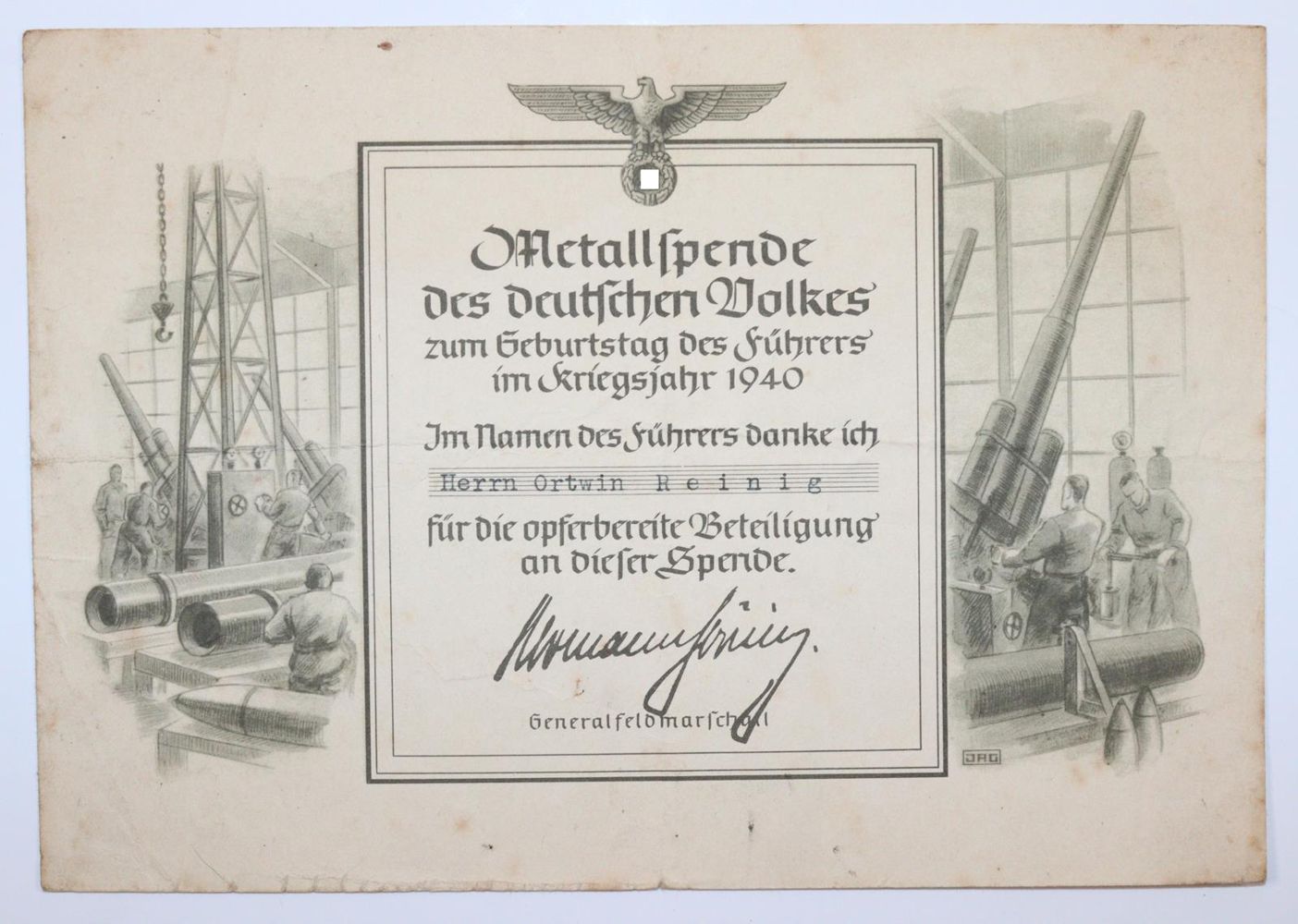 Große Abbildung Nr.7: 145-2158 Speer, Albert,: (Autographen)
