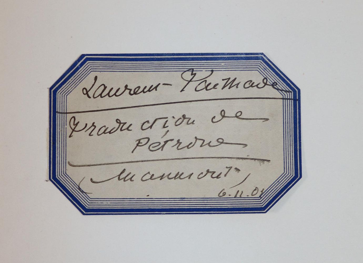 Große Abbildung Nr.3: 145-2165 Tailhade, Laurent.: (Autographs)