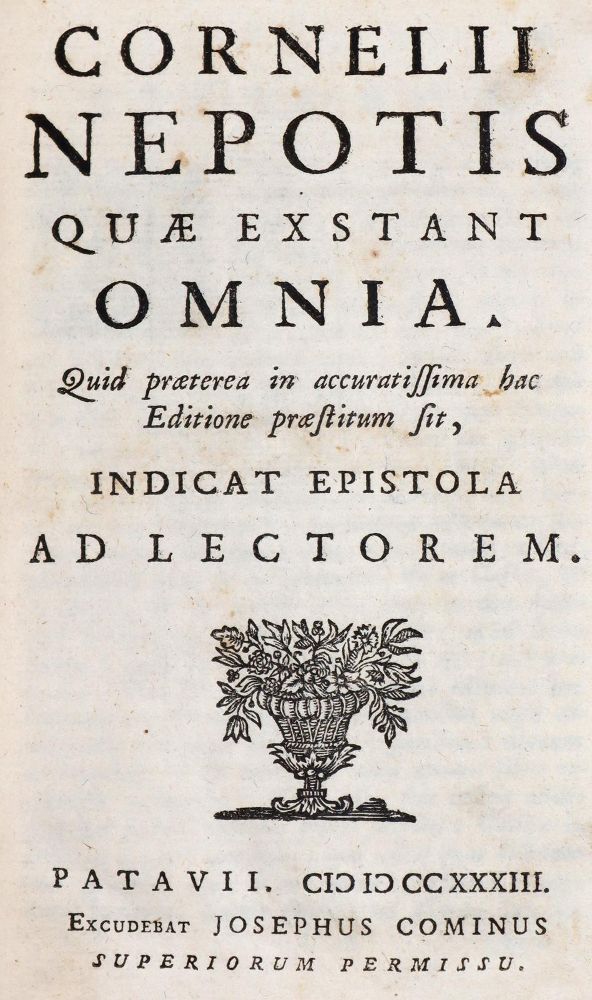 Große Abbildung Nr.1: 145-233 Nepos,C.: (Old and rare books, manuscripts)