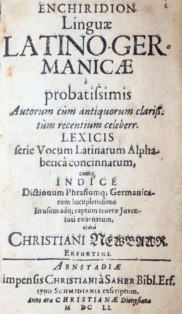 Große Abbildung Nr.1: 145-234 Neubaur,C.: (Alte Drucke, Handschriften und Theologie)