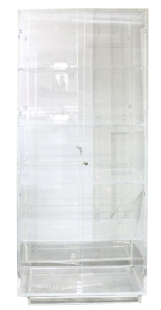 Vitrines. – Paar acrylglas vitrines waarschijnlijk Italië jaren 1980