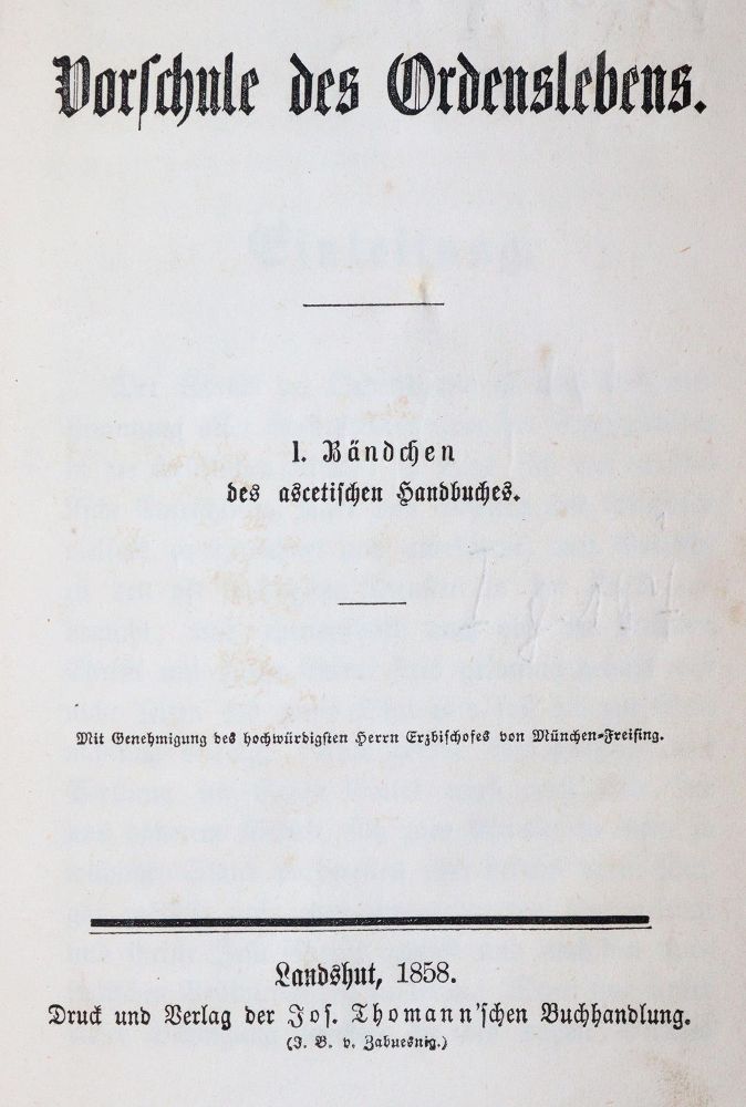 Manuel ascétique pour religieux – vivant selon la règle de saint Benoît