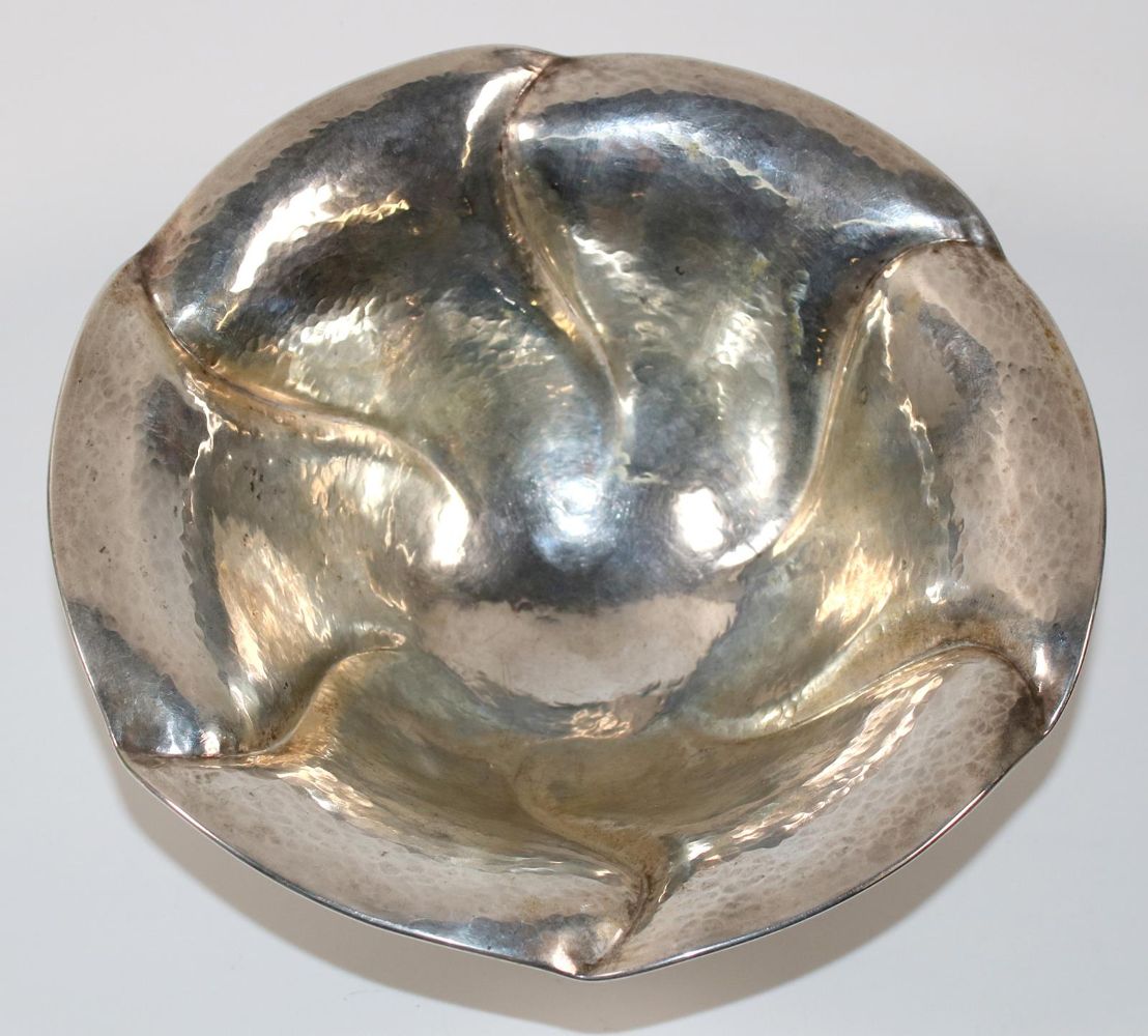 Große Abbildung Nr.2: 145-2659 Art Déco Silberschale.: (Silber)