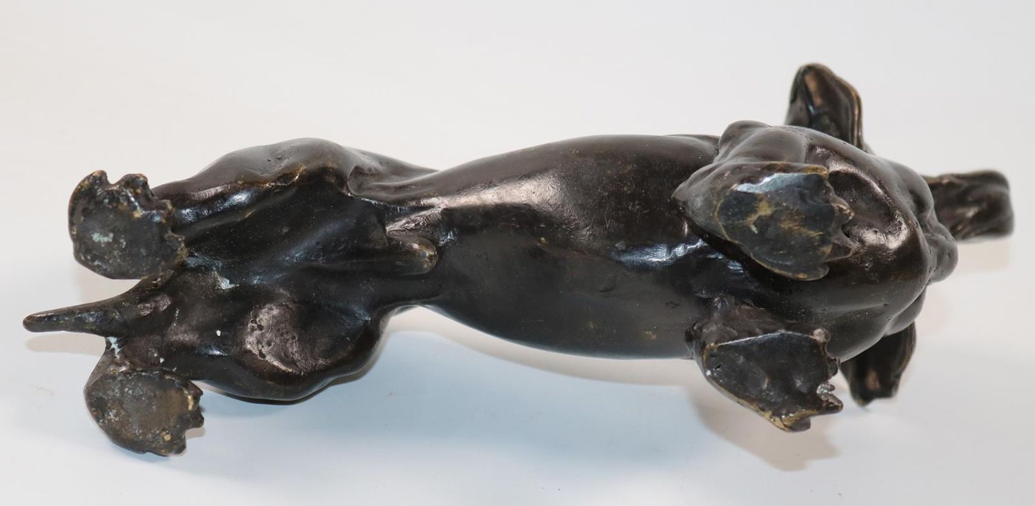Große Abbildung Nr.3: 145-2686 Dackel Bronze.: (Skulpturen - Plastiken)