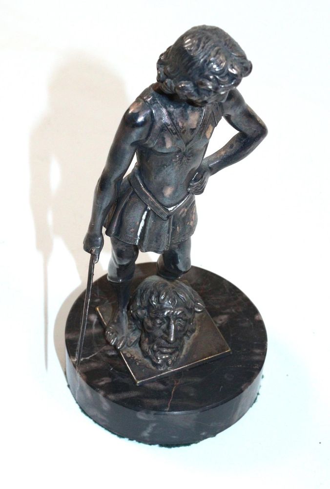 Große Abbildung Nr.6: 145-2687 David gegen Goliath.: (Skulpturen - Plastiken)