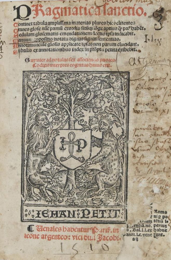 Pragmatica sanctio. – Continet tabula amplissima materias plures hic delitentes..