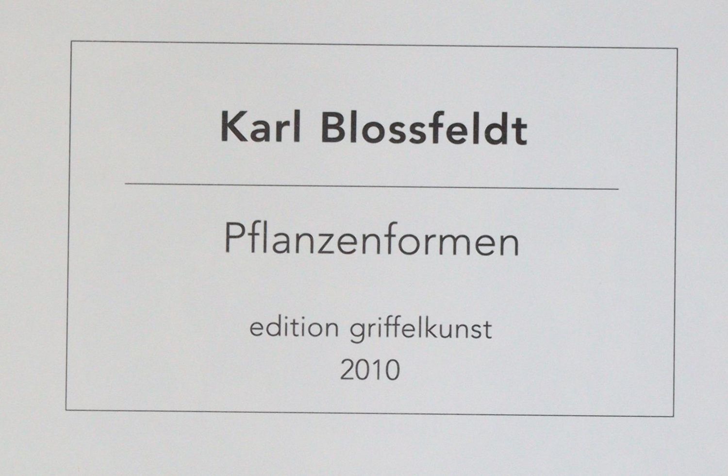 Große Abbildung Nr.3: 145-2788 Blossfeld, Karl: (Photografs)