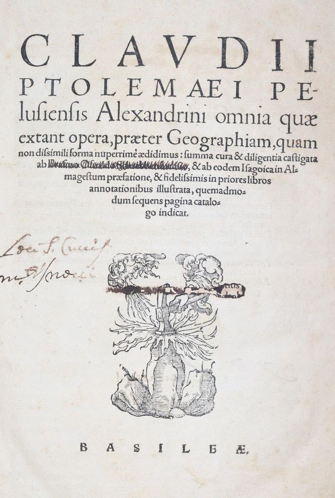 Große Abbildung Nr.3: 145-280 Ptolemaeus,C.: (Alte Drucke, Handschriften und Theologie)