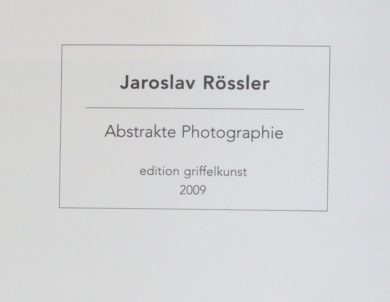 Große Abbildung Nr.3: 145-2989 Rössler, Jaroslav: (Photografs)