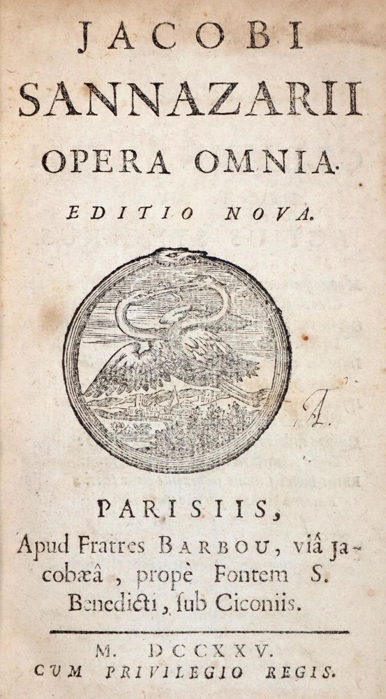 Große Abbildung Nr.1: 145-301 Sannazarius,J.: (Old and rare books, manuscripts)