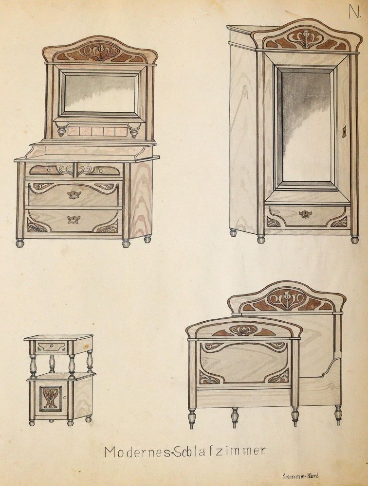 Große Abbildung Nr.2: 145-3044 Entwurfsmappe: (Varia, Architektur)