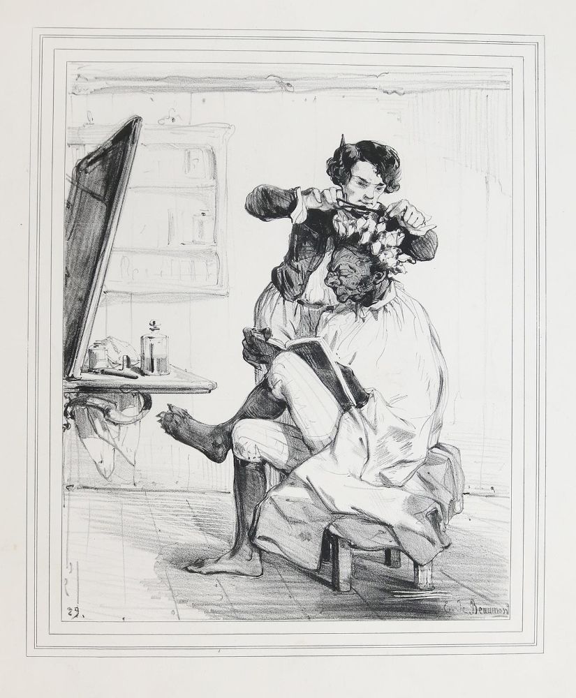 Große Abbildung Nr.1: 145-3056 Friseur und Barbier.: (Varia, Berufe)