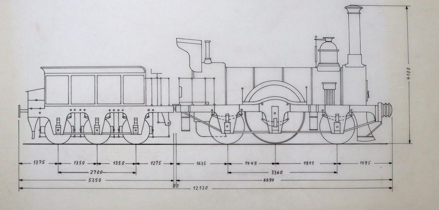 Große Abbildung Nr.3: 145-3091 Technische Zeichnungen.: (Varia, Eisenbahn)