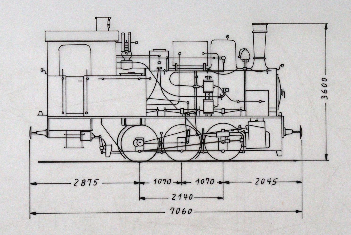 Große Abbildung Nr.4: 145-3091 Technische Zeichnungen.: (Varia, Eisenbahn)