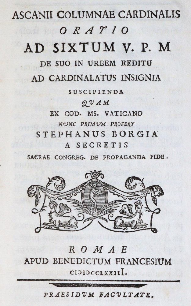 Große Abbildung Nr.1: 145-310 Colonna,A.: (Sixtus V., Papst)
