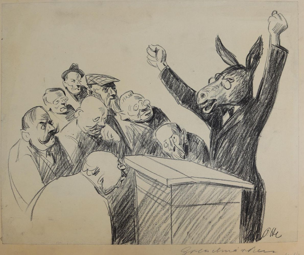 Große Abbildung Nr.7: 145-3122 Konvolut: (Varia, Karikatur)