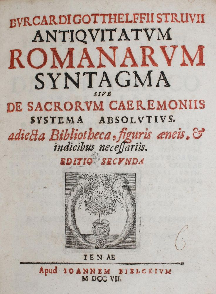 Große Abbildung Nr.3: 145-318 Struve,B.G.: (Alte Drucke, Handschriften und Theologie)