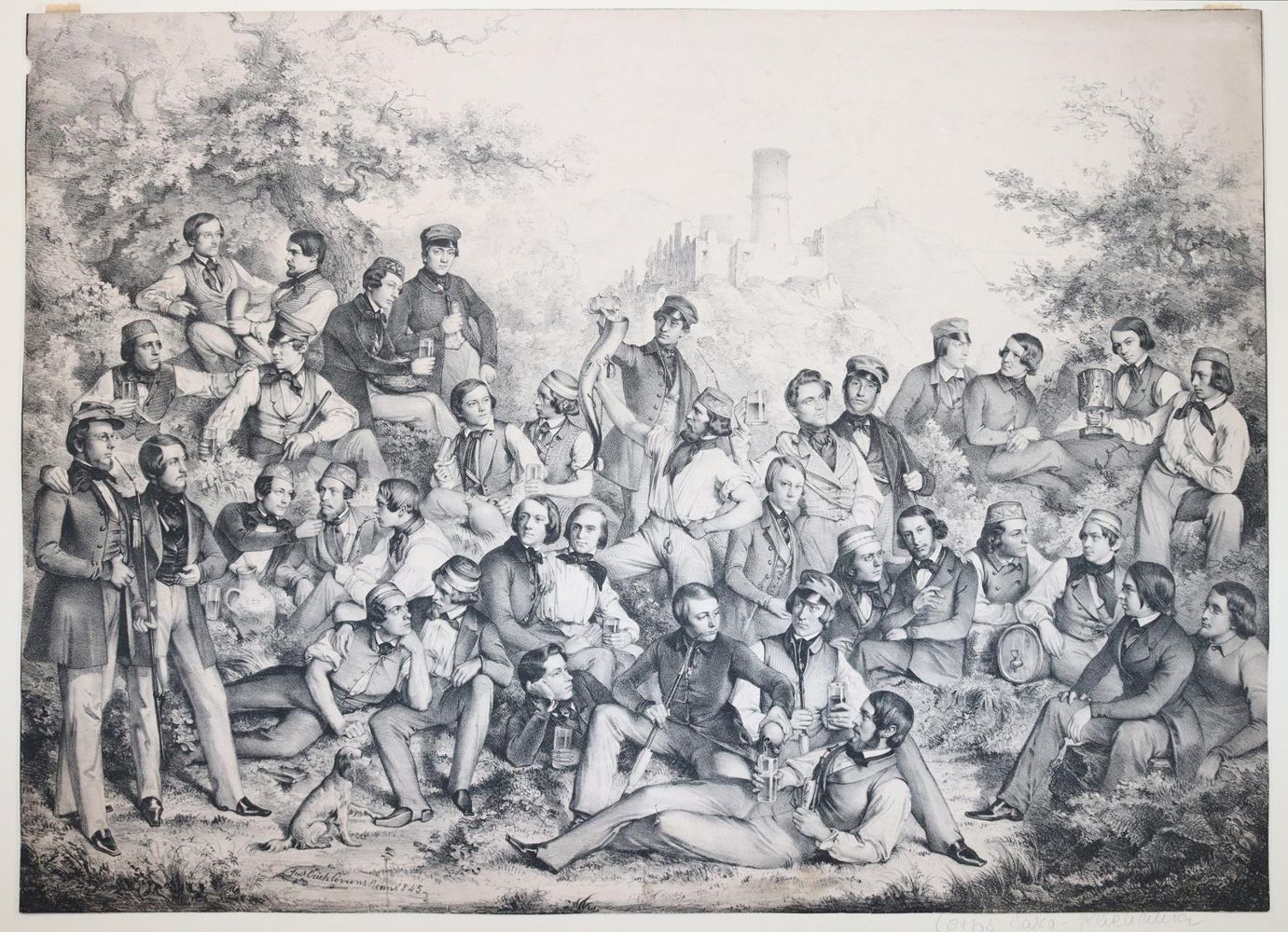 Große Abbildung Nr.1: 145-3209 Corps Saxo Rehnania: (Varia, Studentika und Hochschulen)