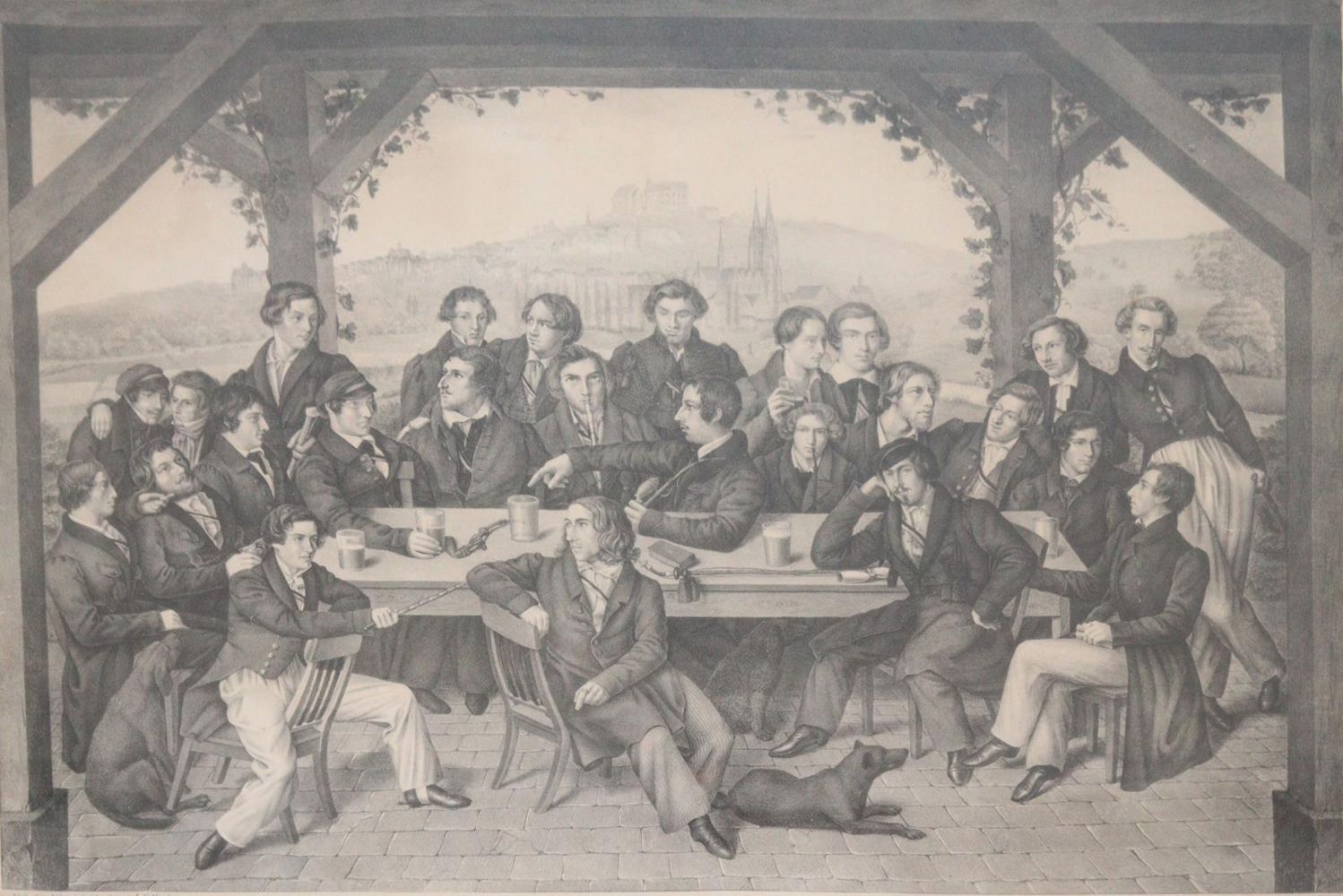 Große Abbildung Nr.2: 145-3209 Corps Saxo Rehnania: (Varia, Studentika und Hochschulen)
