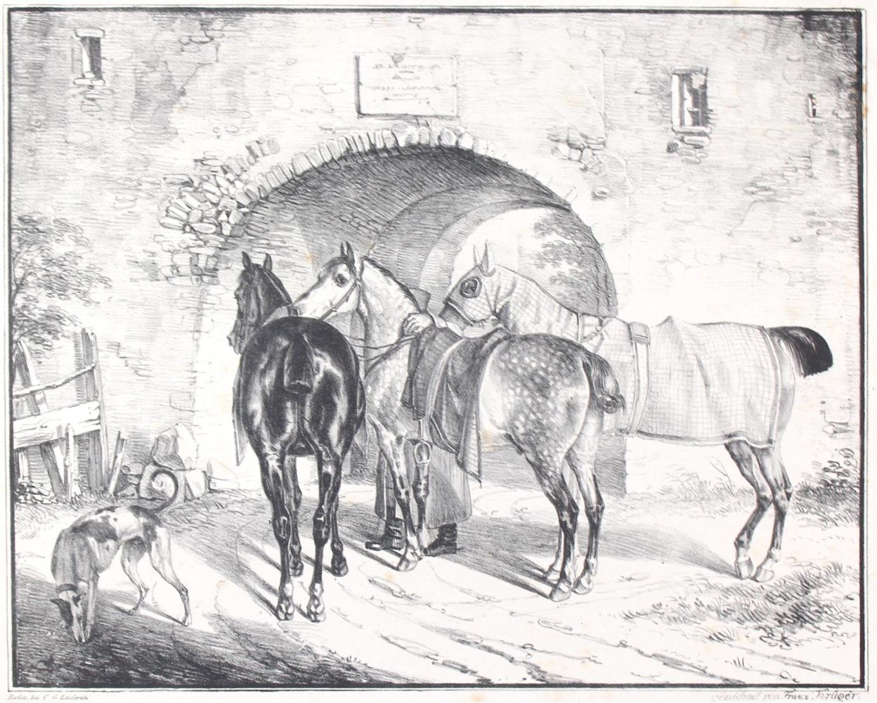 Große Abbildung Nr.1: 145-3226 Krüger, Franz: (Varia, Zoologie, Pferde)