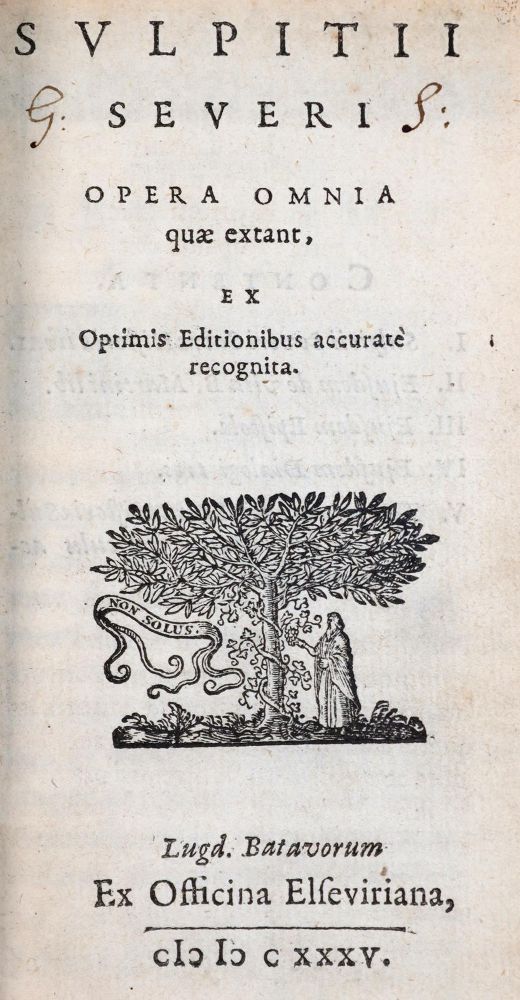 Große Abbildung Nr.1: 145-323 Sulpicius,S.: (Old and rare books, manuscripts)