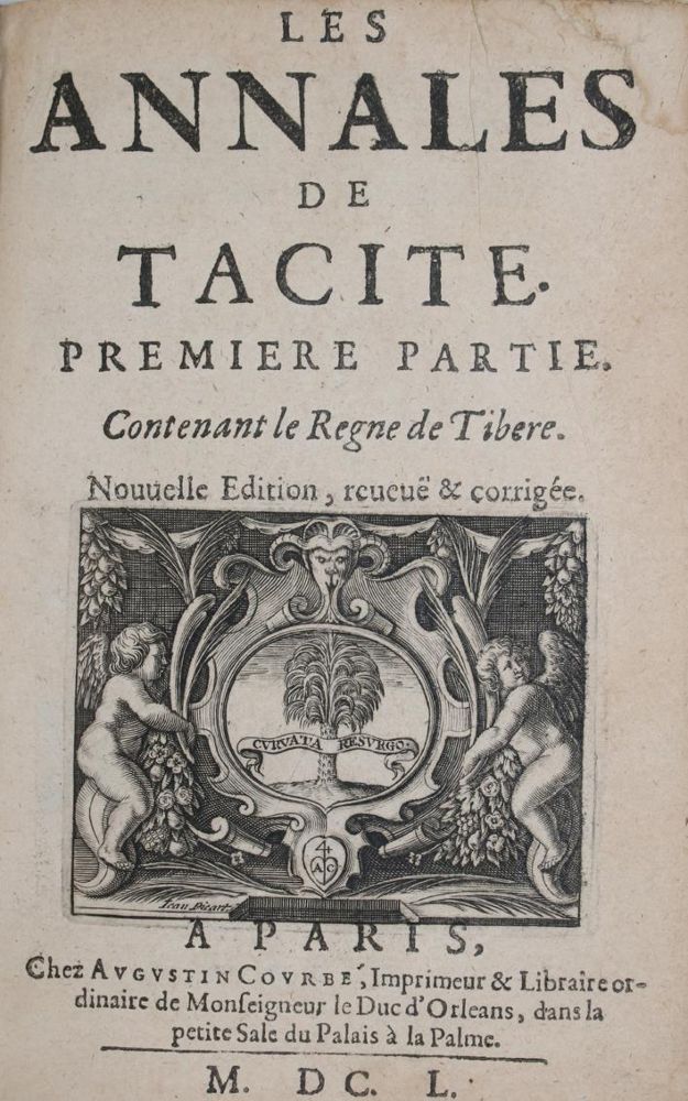 Große Abbildung Nr.1: 145-325 Tacitus,C.: (Old and rare books, manuscripts)