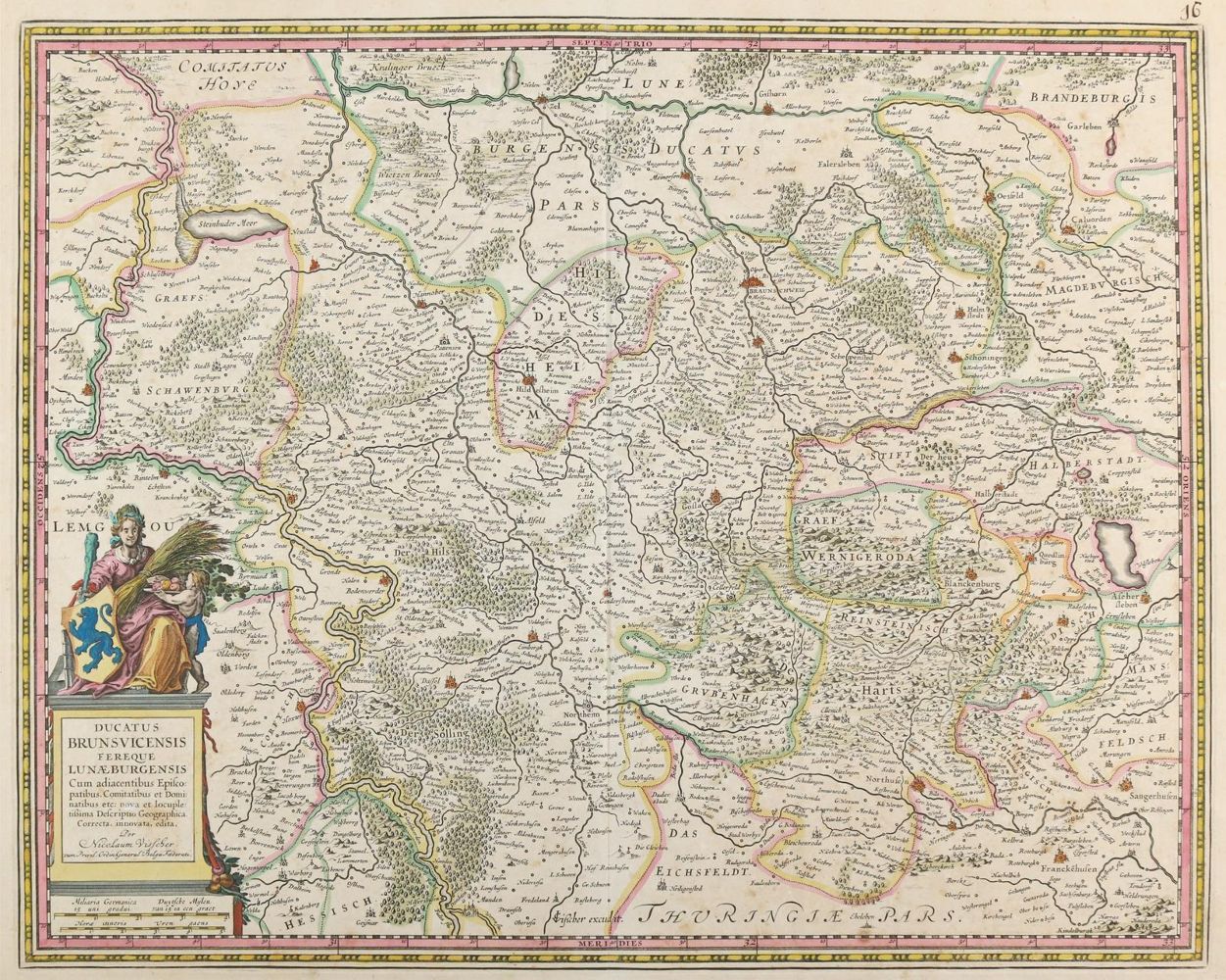 Große Abbildung Nr.1: 145-3272 Landkarten.: (Deutschland, Braunschweig)
