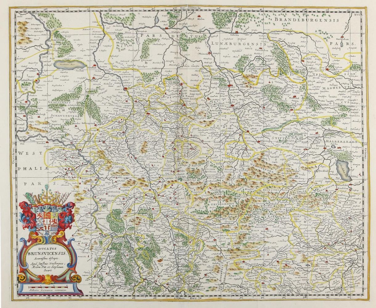 Große Abbildung Nr.2: 145-3272 Landkarten.: (Deutschland, Braunschweig)