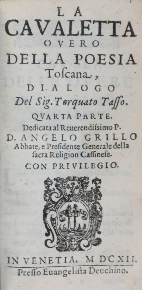 Große Abbildung Nr.1: 145-331 Tasso,T.: (Old and rare books, manuscripts)