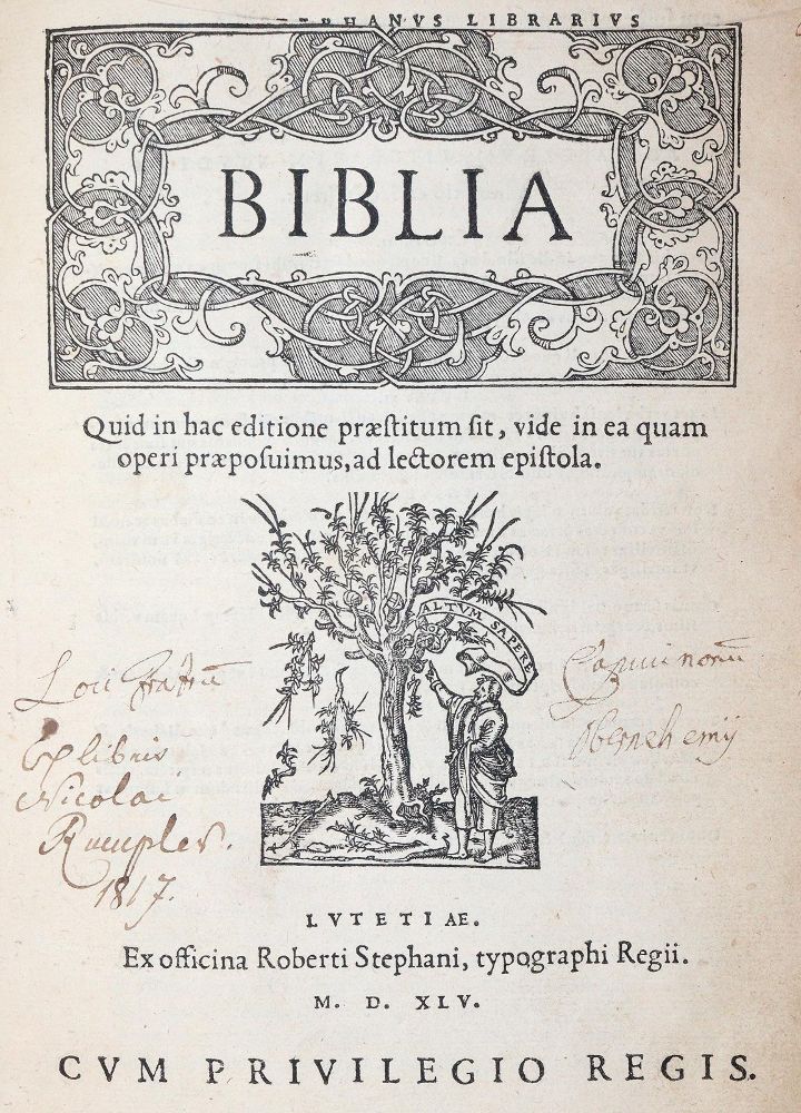 Große Abbildung Nr.1: 145-34 Biblia latina.: (Bibeln)