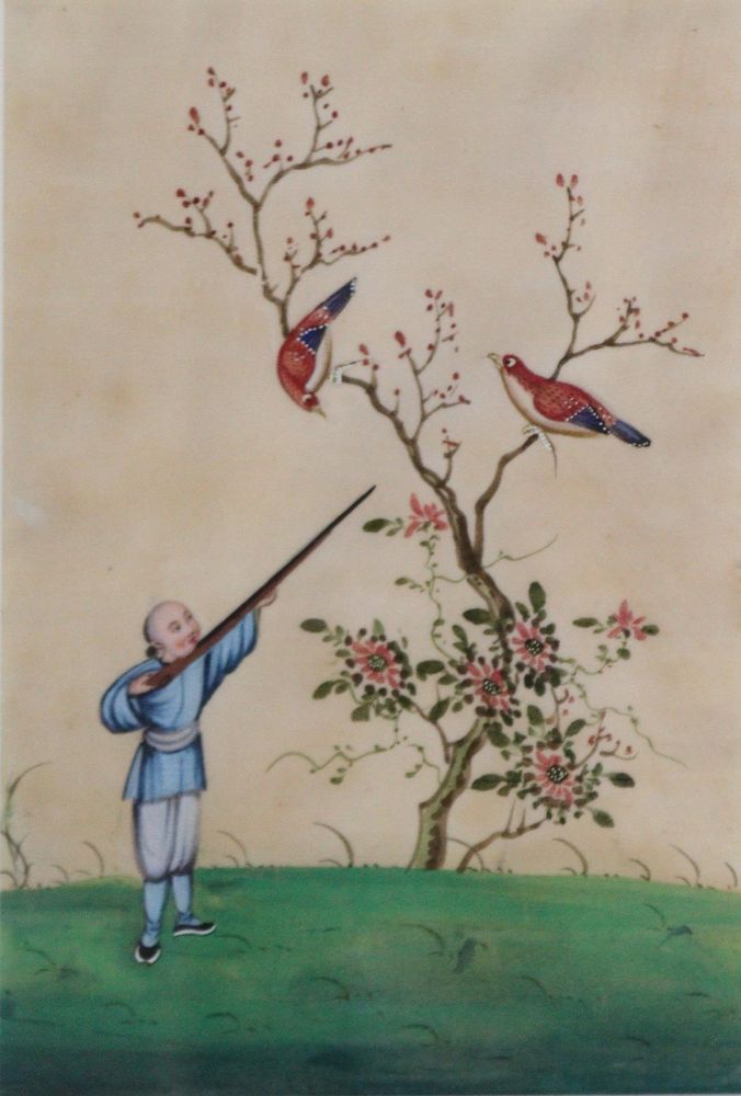 Große Abbildung Nr.2: 145-3415 Vogeljagd.: (Ausland, China)