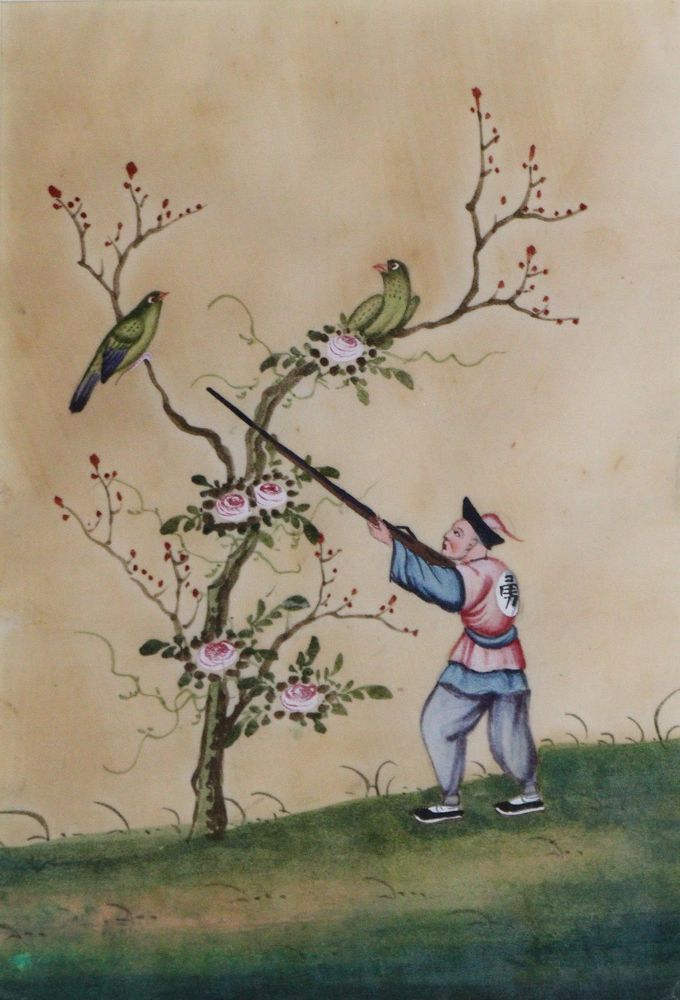 Große Abbildung Nr.3: 145-3415 Vogeljagd.: (Ausland, China)