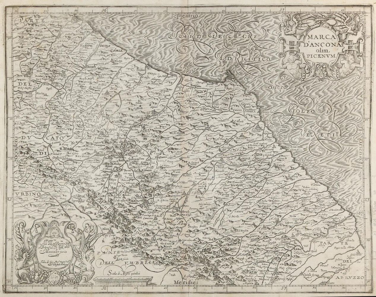Große Abbildung Nr.1: 145-3446 Ancona und Urbino.: (Ausland, Italien)
