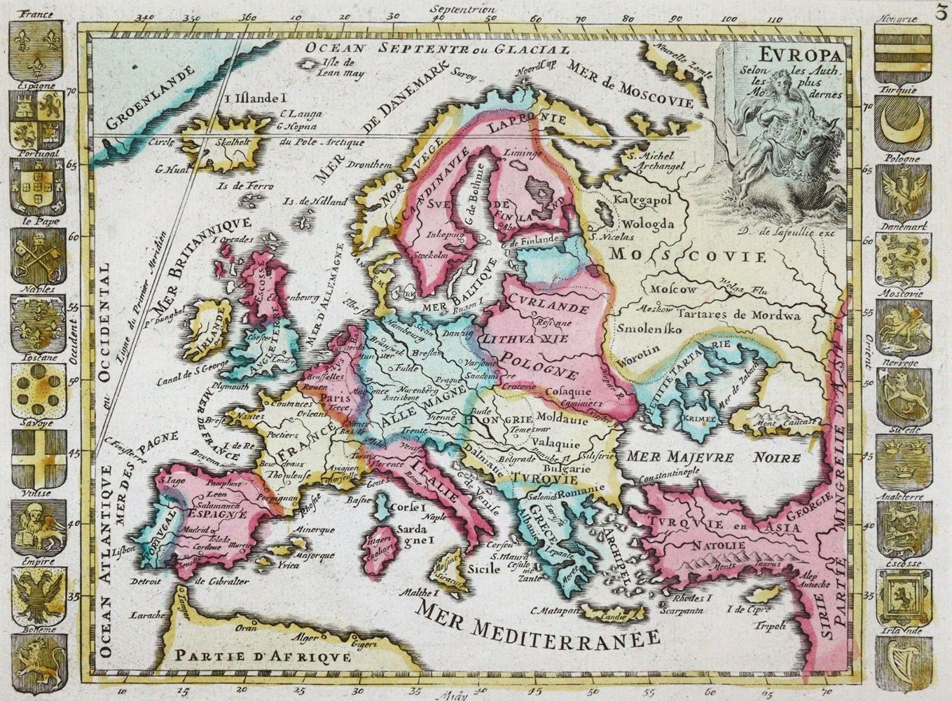 Große Abbildung Nr.1: 145-3621 Europa, Asien und Afrika.: (Ausland, Weltkarten)