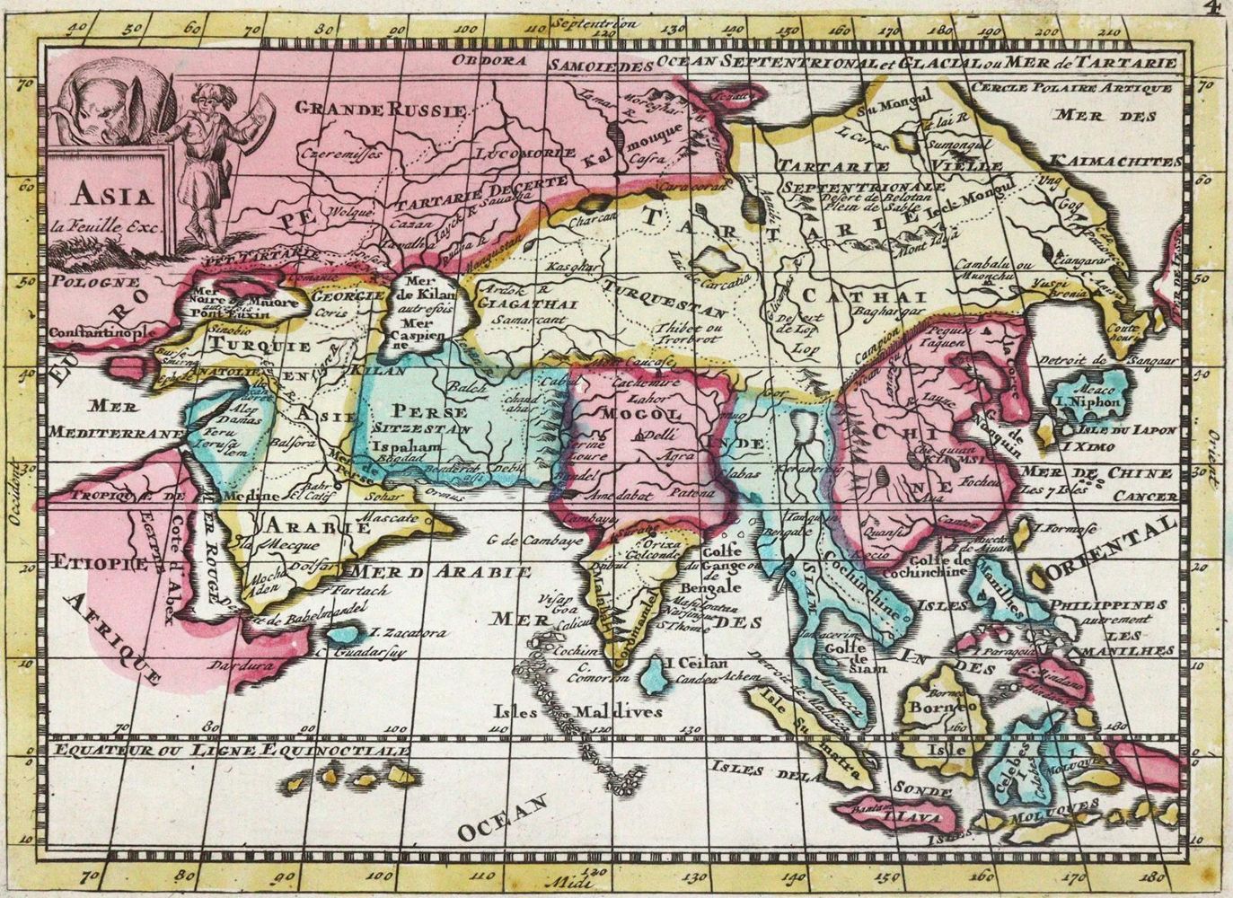 Große Abbildung Nr.3: 145-3621 Europa, Asien und Afrika.: (Ausland, Weltkarten)
